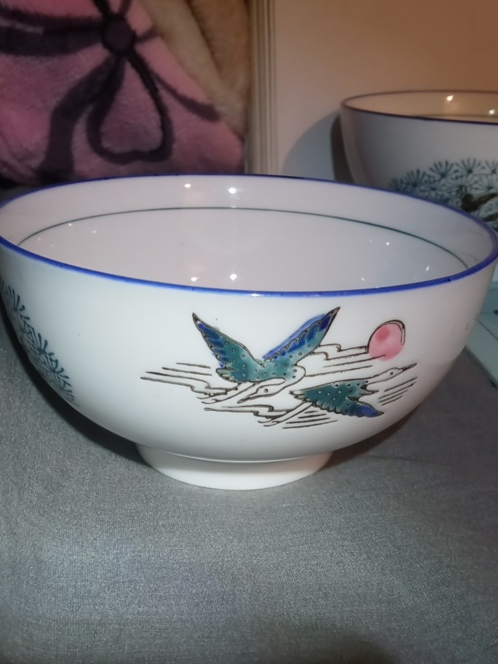 Hand-Painted Ceramic Set Of 6 Bowls